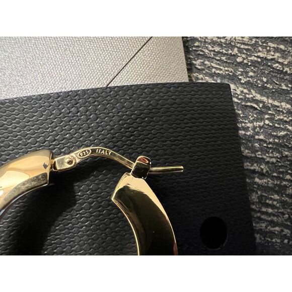 Giorgio Armani Sterling Silver Gold-Plated Earrings - Picture 5 of 10